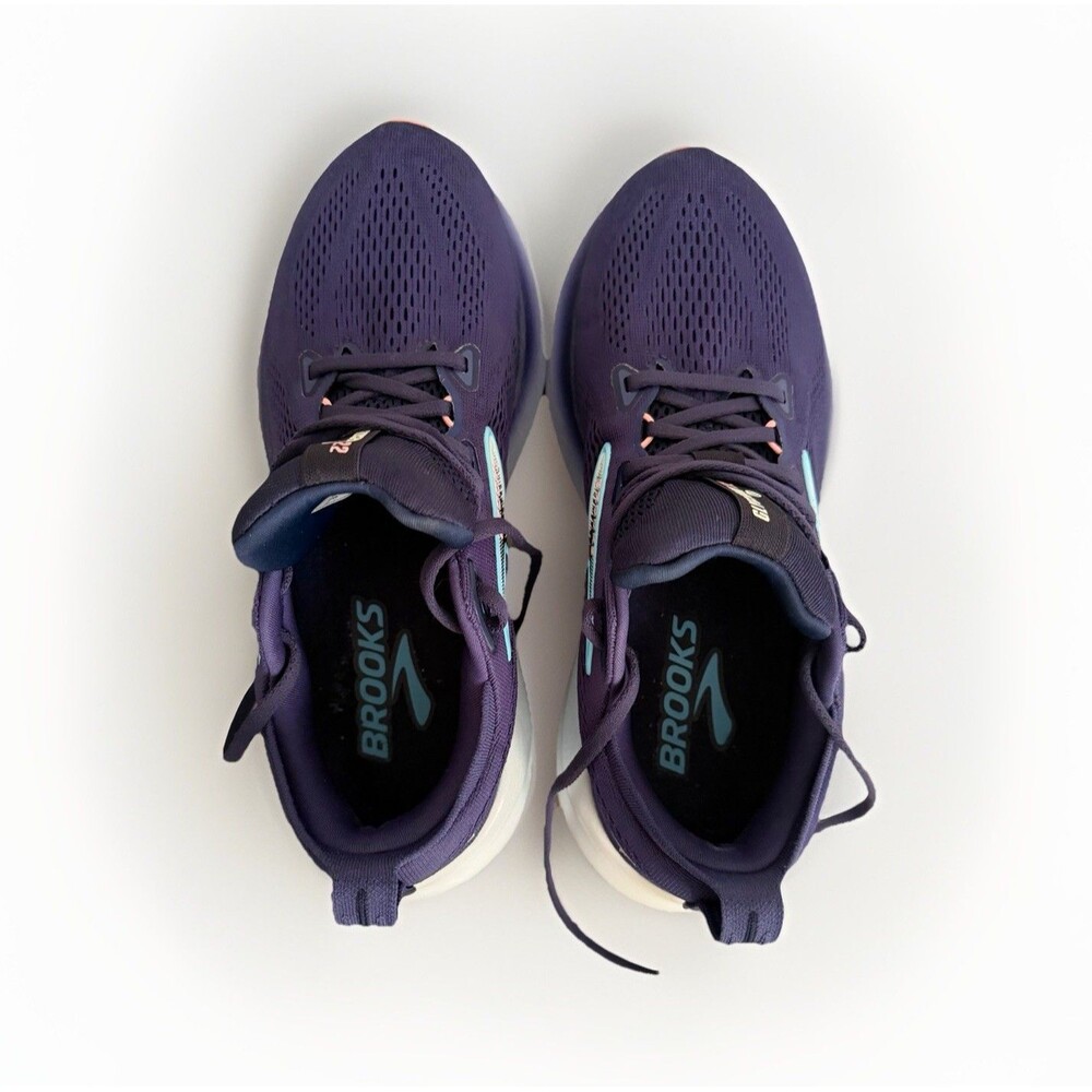 Women's Brooks Glycerin 22, Blue Ribbon/Peacoat/Dianthus, 9 B Medium US - Picture 9 of 10